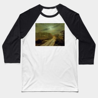 A Moonlit Landscape by John Atkinson Grimshaw Baseball T-Shirt